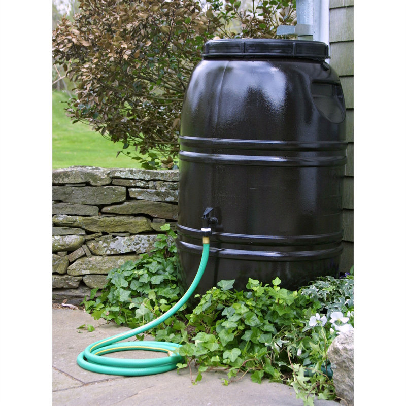 F4 60 Gallons Gal. Weather Resistant Plastic Drainable Dual Overflow